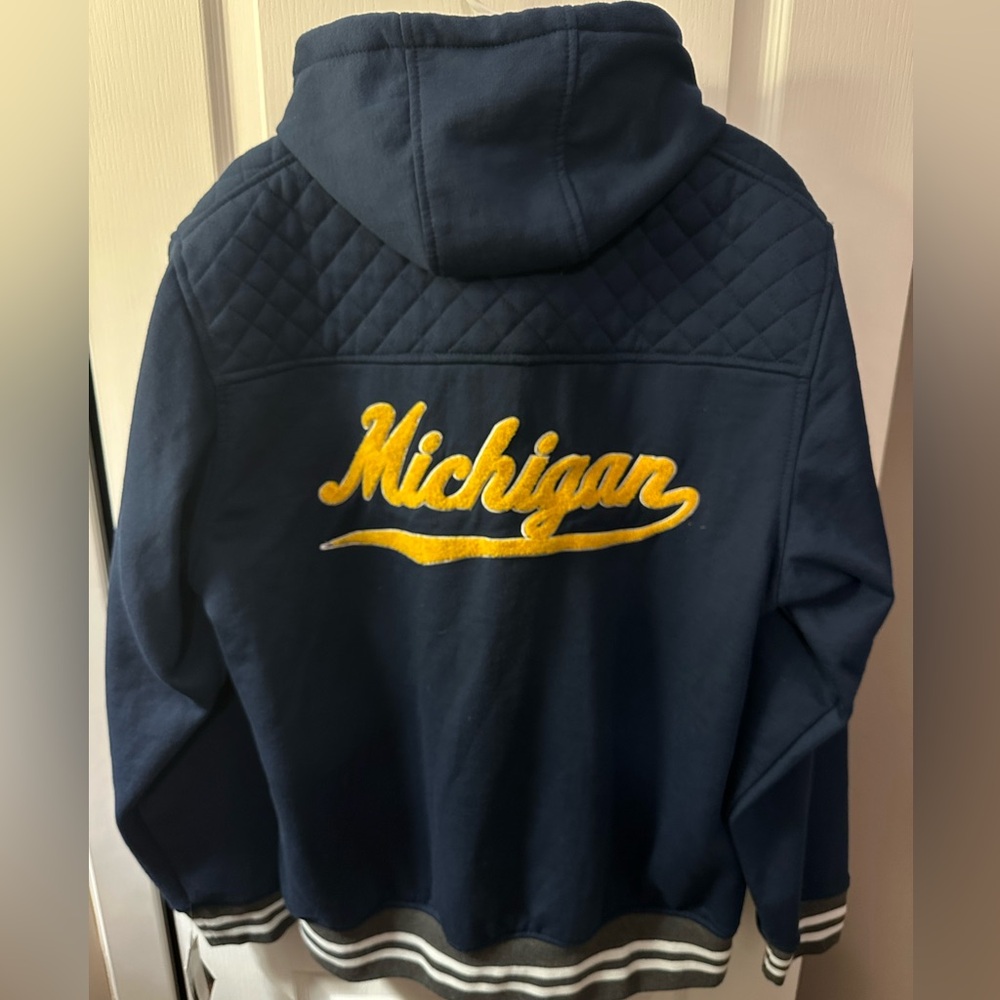 Licensed University of Michigan Zip up hoodie by franchise club. Rare. - Picture 4 of 9